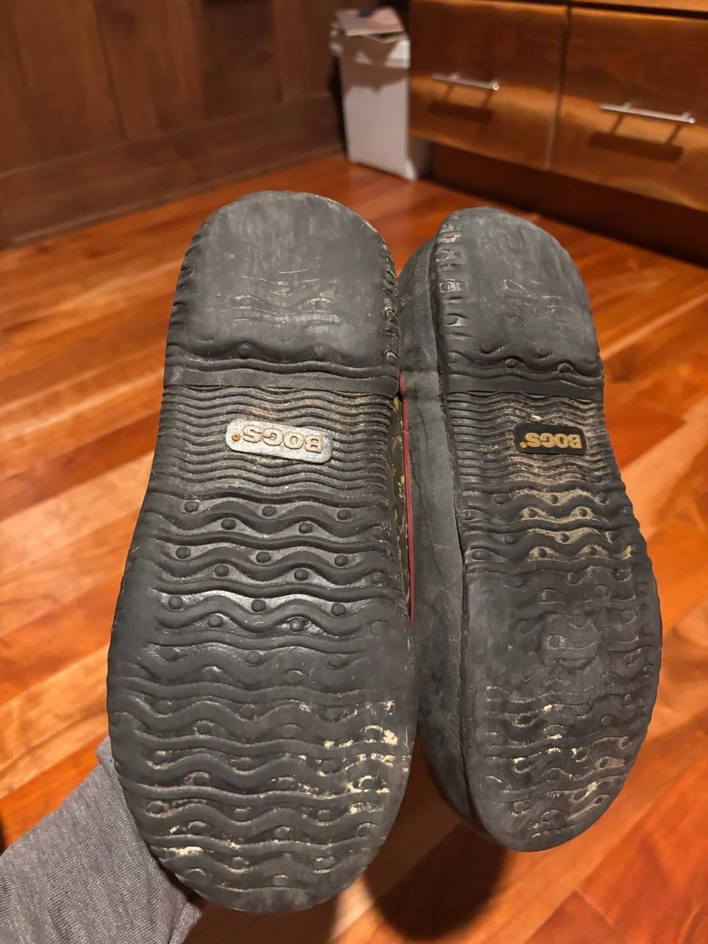 Bogs Kids Black Patterned Waterproof Snow Boots Winter Boots